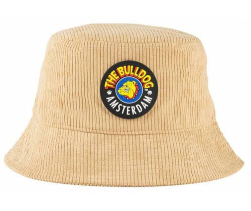 The Bulldog Amsterdam Καπέλο Bucket Badge Μπεζ - Original Cap Beige - Τιμή: 21,90€
