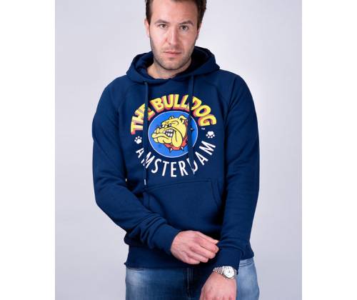 The Bulldog Amsterdam Φούτερ Original Hoodie Navy - Small -  Price: 49,90€