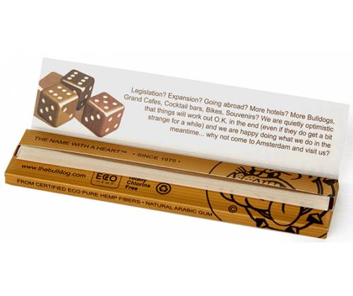 The Bulldog Χαρτάκια - Ακατέργαστο - King Size Slim - Τιμή: 1,20€