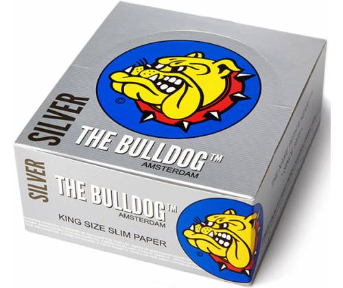 The Bulldog Rolling Papers - Silver - King Size Slim -  Price: 1,20€