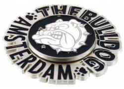 The Bulldog Amsterdam Μεταλλικό Spinner Black/White - Διάμετρος 6,5cm