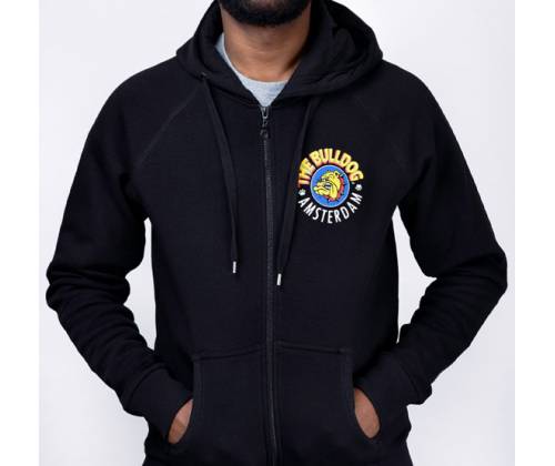 The Bulldog Amsterdam Φούτερ Original Zoody με Φερμουάρ - Black -  Price: 59,90€