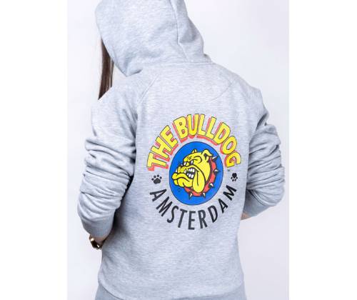 The Bulldog Amsterdam Φούτερ Original Zoodie με Φερμουάρ - Grey - Τιμή: 59,90€