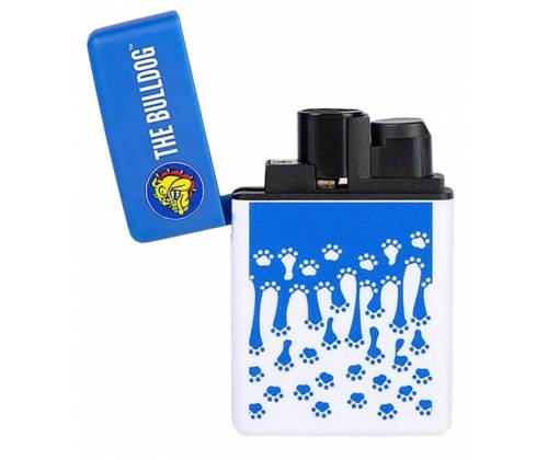 The Bulldog Amsterdam X-Zentas JetFlame Αντιανεμικός Αναπτήρας - Paw Drip (White) - Τιμή: 6,20€