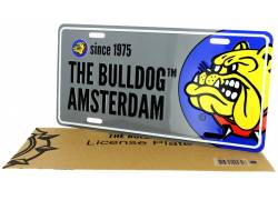 The Bulldog Amsterdam License Plate - Ασημί