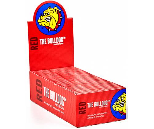 The Bulldog Χαρτάκια - Double - Κόκκινο 25τεμ. - Τιμή: 25,00€