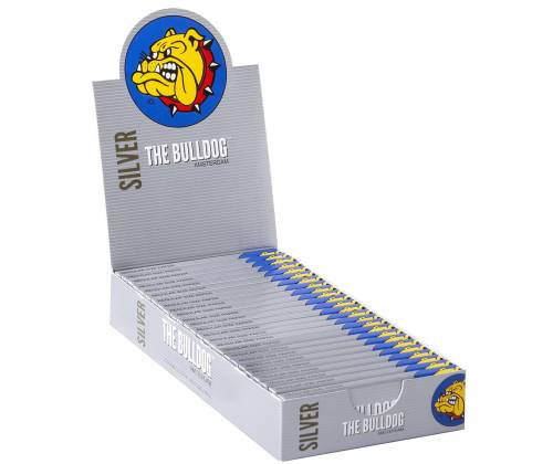 The Bulldog Χαρτάκια - Ασημί - Regular Size 25τεμ. - Τιμή: 12,50€