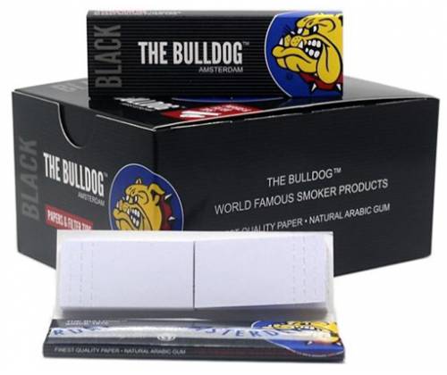 The Bulldog Χαρτάκια - Μαύρο - 1¼ + Tips 24τεμ. - Τιμή: 31,20€
