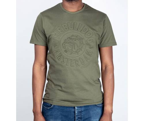 The Bulldog Amsterdam Μπλουζάκι Embossed Army Green - Small - Τιμή: 28,90€