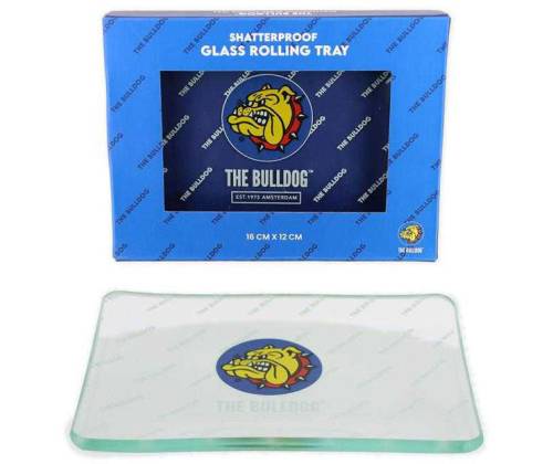 The Bulldog Rolling Tray Γυάλινος Δίσκος Διάφανος Mini (16x12cm) - Τιμή: 11,90€