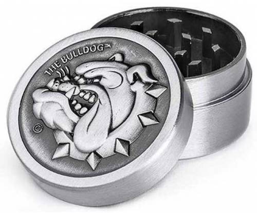 The Bulldog Amsterdam Grinder Μεταλλικό Ασημί 40mm - 2 Parts NEW DESIGN - Τιμή: 10,00€