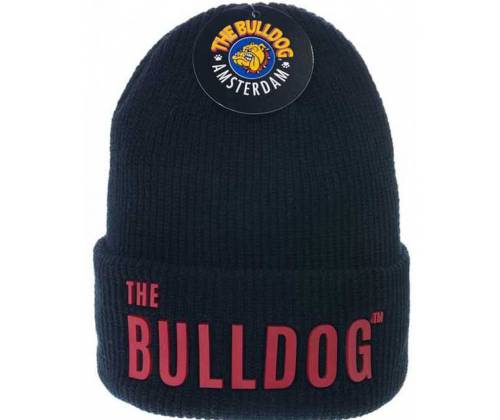 The Bulldog Amsterdam Σκούφος Μαύρο Κόκκινο - Winter Beanie Black Red - Τιμή: 19,90€