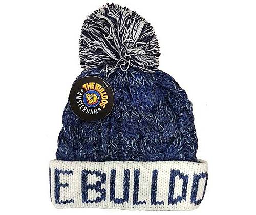 The Bulldog Amsterdam Σκούφος - Winter Beanie Blue White - Τιμή: 19,90€