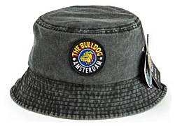 The Bulldog Amsterdam Καπέλο Bucket Μαύρο - Original Cap Γκρι