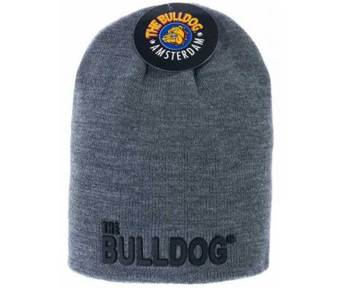 The Bulldog Amsterdam Σκούφος Μαύρο Γκρι - Winter Beanie Black Grey - Τιμή: 19,90€