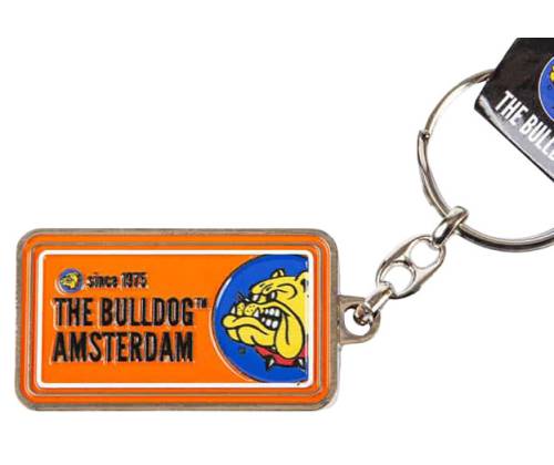 The Bulldog Amsterdam Μεταλλικό Μπρελόκ Licence Plate - Πορτοκαλί - Τιμή: 5,30€