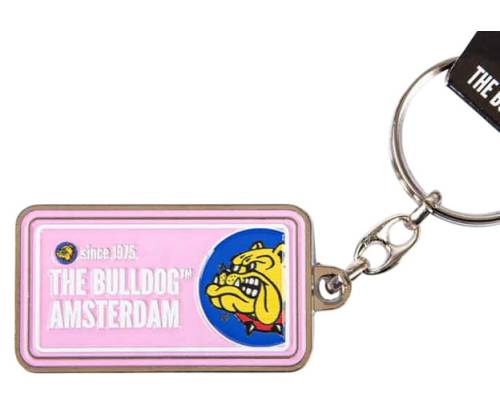 The Bulldog Amsterdam Μεταλλικό Μπρελόκ Licence Plate - Ροζ - Τιμή: 5,30€