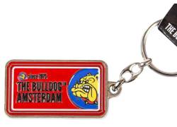 The Bulldog Amsterdam Μεταλλικό Μπρελόκ Licence Plate - Κόκκινο