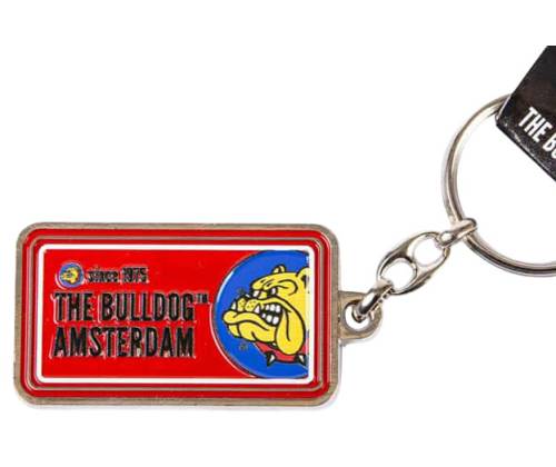The Bulldog Amsterdam Μεταλλικό Μπρελόκ Licence Plate - Κόκκινο - Τιμή: 5,30€