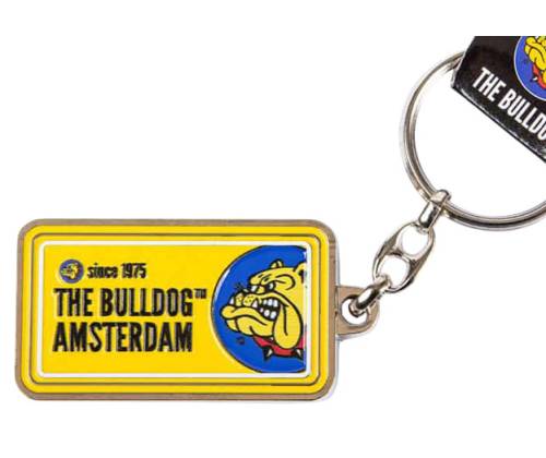 The Bulldog Amsterdam Μεταλλικό Μπρελόκ Licence Plate - Κίτρινο - Τιμή: 5,30€