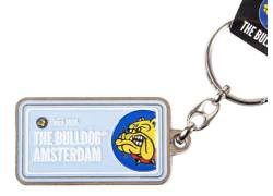 The Bulldog Amsterdam Μεταλλικό Μπρελόκ Licence Plate - Baby Blue
