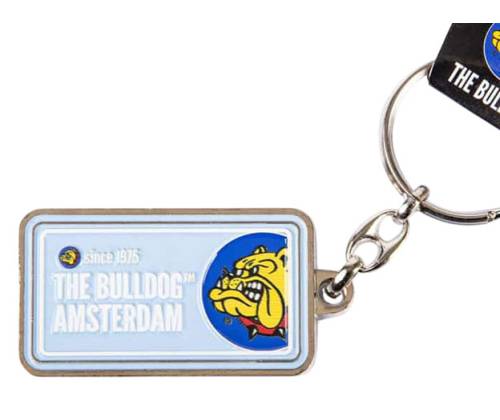 The Bulldog Amsterdam Μεταλλικό Μπρελόκ Licence Plate - Baby Blue - Τιμή: 5,30€