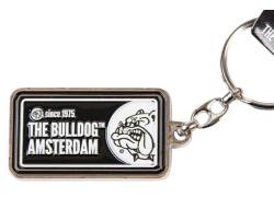 The Bulldog Amsterdam Μεταλλικό Μπρελόκ Licence Plate - Μαυρο Ασπρο