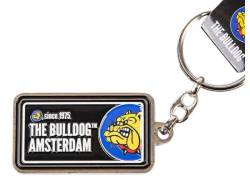 The Bulldog Amsterdam Μεταλλικό Μπρελόκ Licence Plate - Μαύρο