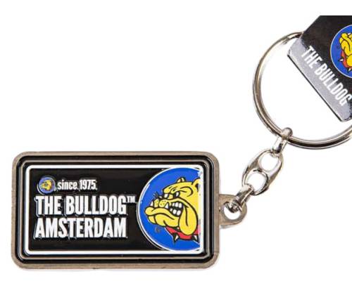 The Bulldog Amsterdam Μεταλλικό Μπρελόκ Licence Plate - Μαύρο - Τιμή: 5,30€