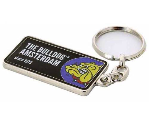 The Bulldog Amsterdam Keychain Licenseplate Black -  Price: 3,90€