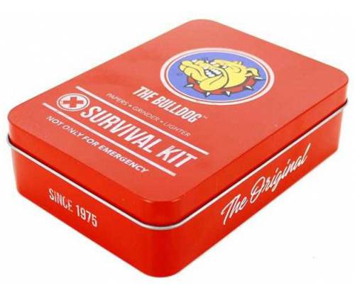 The Bulldog Amsterdam Survival Kit Κόκκινο με Χαρτάκια - 10x14cm - Τιμή: 9,90€