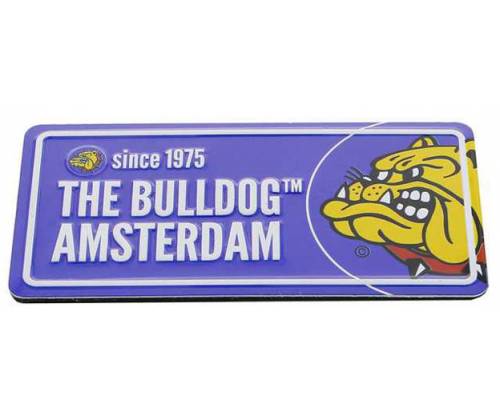 The Bulldog Amsterdam Decorative Magnet - Licenceplate Blue -  Price: 2,70€