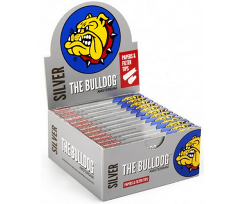 The Bulldog Χαρτάκια - Ασημί - King Size Slim + Tips 24τεμ - Τιμή: 36,00€