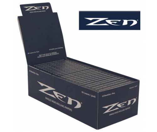 Zen Χαρτάκια Blue - Organic Hemp - Single Wide 50τεμ. - Τιμή: 20,00€