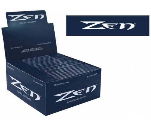 Zen Χαρτάκια Blue - Organic Hemp - King Size 50τεμ. - Τιμή: 30,00€