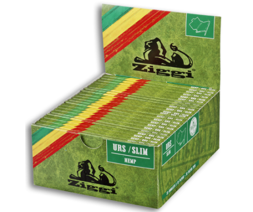 Ziggi URS Rolling Papers - Hemp - King Size Slim With Tips -  Price: 2,25€