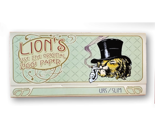 Ziggi URS Rolling Papers - Smoking Lion King Size Slim With Tips -  Price: 2,25€