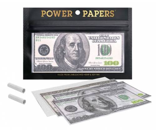 100 Dollars Χαρτάκια Premium - King Size Slim με Τζιβάνα - Τιμή: 2,60€