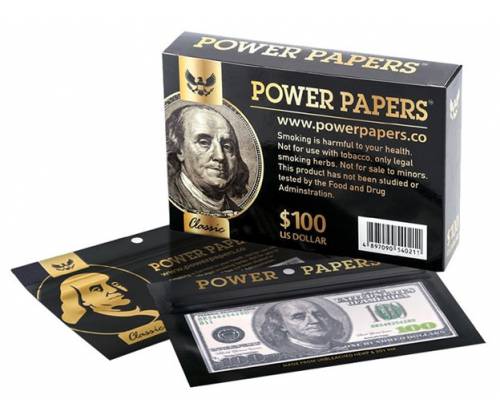 100 Dollars Χαρτάκια Premium - King Size Slim με Τζιβάνα - Τιμή: 2,60€