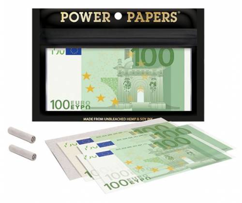 100 Euros Χαρτάκια Premium - King Size Slim με Τζιβάνα - Τιμή: 2,60€