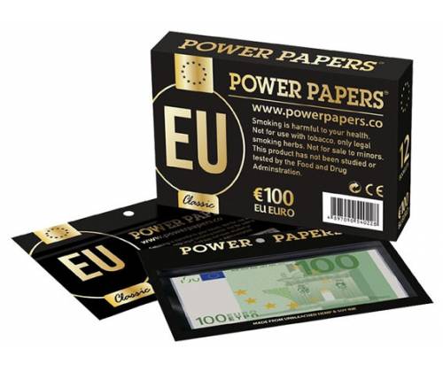 100 Euros Χαρτάκια Premium - King Size Slim με Τζιβάνα - Τιμή: 2,60€