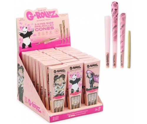 G-Rollz Cone Κώνος Pink - King Size 3τεμ. -  Price: 6,50€