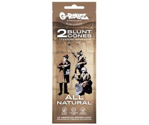 G-Rollz Blunt Wraps Πουρόφυλλα με CBD 42% - All Natural 2φ. - Τιμή: 2,40€