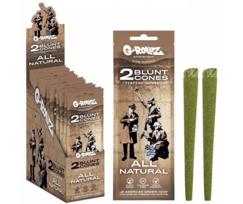 G-Rollz Blunt Wraps Πουρόφυλλα με CBD 42% - All Natural 2φ. - Τιμή: 2,40€