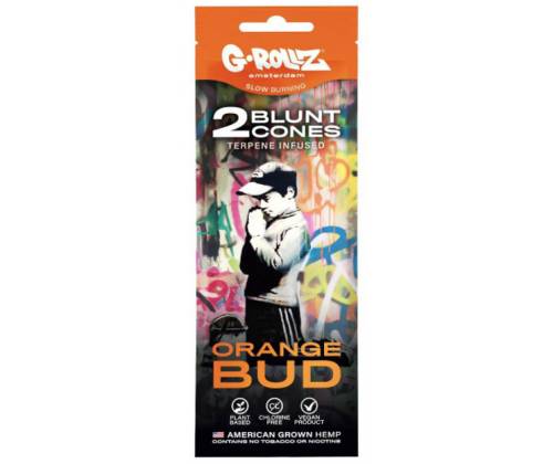 G-Rollz Blunt Wraps Πουρόφυλλα με CBD 42% - Orange Bud 2φ. - Τιμή: 2,40€