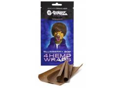 G-Rollz Blunt Hemp Wraps Πουρόφυλλα - Blueberry 4φ