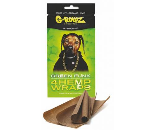 G-Rollz Blunt Hemp Wraps Πουρόφυλλα - Green Funk (Σταφύλι) 4φ. - Τιμή: 1,80€
