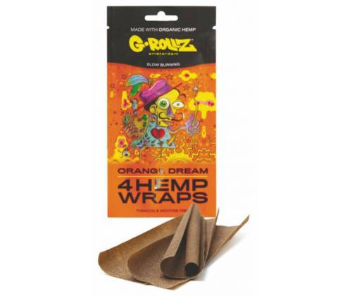 G-Rollz Blunt Hemp Wraps Πουρόφυλλα - Orange Dream 4φ - Τιμή: 1,80€