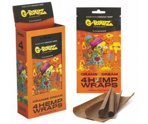G-Rollz Blunt Hemp Wraps Πουρόφυλλα - Orange Dream 4φ - Τιμή: 1,80€