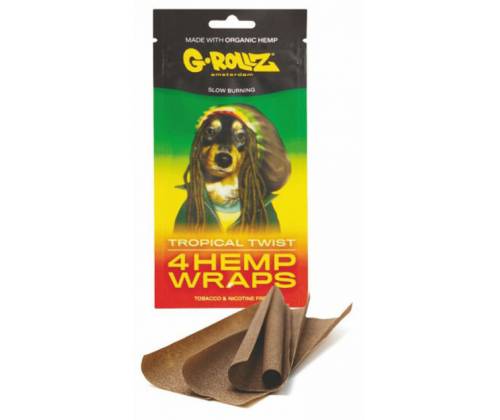 G-Rollz Blunt Hemp Wraps Πουρόφυλλα - Tropical Twist 4φ - Τιμή: 1,80€